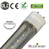 Retrofit with 4ft 18w LED tube light bulbs 6500k 1800 lumens