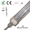 Retrofit fluorescent bulbs with V Shape LED Cooler door Light fixture