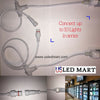 Inter connect LED cooler / freezer door lights