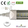 High Lumens bright white led light with 6500k ,8ft 44w for canopy