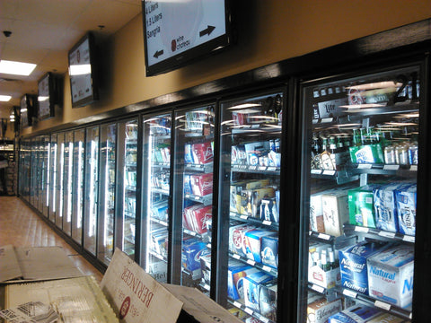 V Shape LED Cooler Door Tube Light with bracket - 5ft 32w - 45 Degree angle