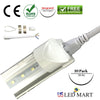 Bright white LED tube light with bracket 2ft 9w with 900 lumens and 6500k