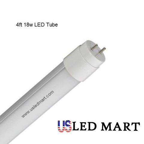 4ft 18w T8 LED G13 Tube Light 65W Fluorescent Tube Equivalent Day Light - 10 Pack