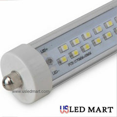 Replace fluorescent bulbs with 8ft 44w T8 LED Tube Light with Base G13/Single-Pin 6500K 4400 lumens